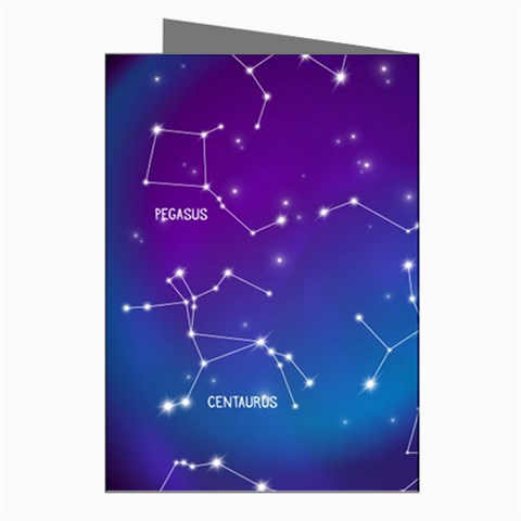 Realistic Night Sky With Constellations Greeting Cards (Pkg of 8) from ArtsNow.com Right