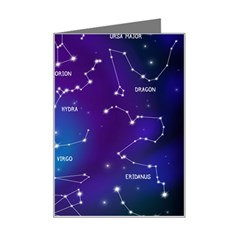 Realistic Night Sky With Constellations Mini Greeting Card from ArtsNow.com Left