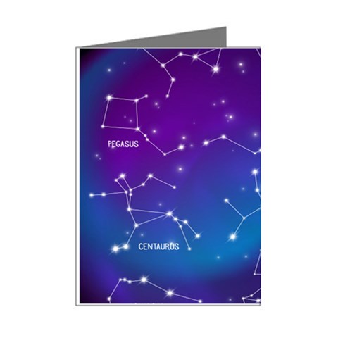 Realistic Night Sky With Constellations Mini Greeting Cards (Pkg of 8) from ArtsNow.com Right