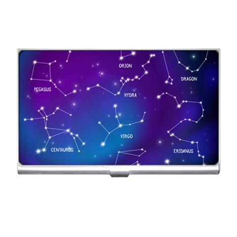 Realistic Night Sky With Constellations Business Card Holder from ArtsNow.com Front