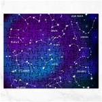 Realistic Night Sky With Constellations Rectangular Jigsaw Puzzl