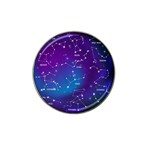 Realistic Night Sky With Constellations Hat Clip Ball Marker