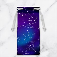 Realistic Night Sky With Constellations Jewelry Bag from ArtsNow.com Front