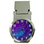 Realistic Night Sky With Constellations Money Clip Watches