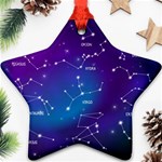 Realistic Night Sky With Constellations Star Ornament (Two Sides)