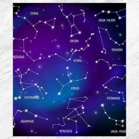 Realistic Night Sky With Constellations Canvas 8  x 10  from ArtsNow.com 8.15 x9.66  Canvas - 1