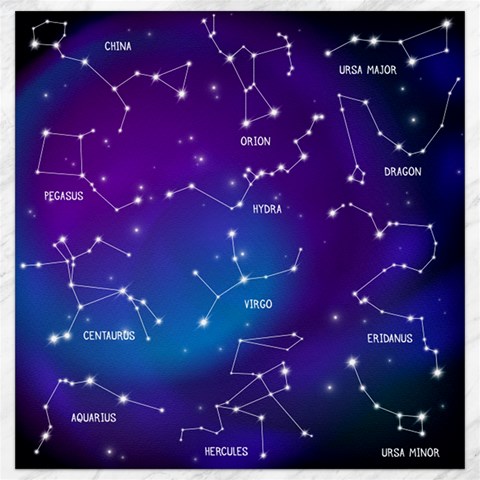Realistic Night Sky With Constellations Canvas 16  x 16  from ArtsNow.com 15.2 x15.41  Canvas - 1