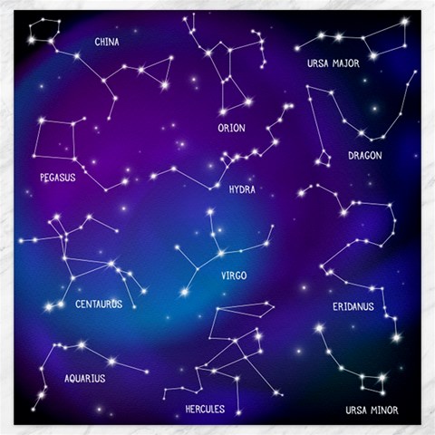 Realistic Night Sky With Constellations Canvas 20  x 20  from ArtsNow.com 19 x19.27  Canvas - 1