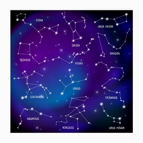 Realistic Night Sky With Constellations Medium Glasses Cloth (2 Sides) from ArtsNow.com Back