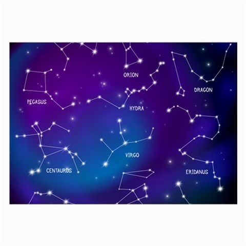 Realistic Night Sky With Constellations Large Glasses Cloth from ArtsNow.com Front