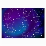Realistic Night Sky With Constellations Large Glasses Cloth (2 Sides)