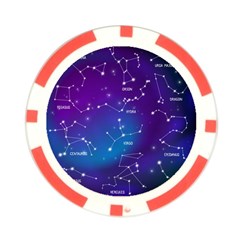 Realistic Night Sky With Constellations Poker Chip Card Guard from ArtsNow.com Back