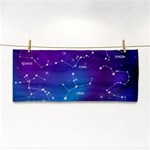 Realistic Night Sky With Constellations Hand Towel