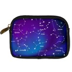 Realistic Night Sky With Constellations Digital Camera Leather Case