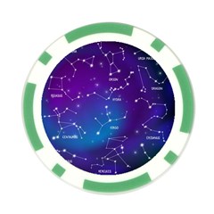Realistic Night Sky With Constellations Poker Chip Card Guard (10 pack) from ArtsNow.com Front