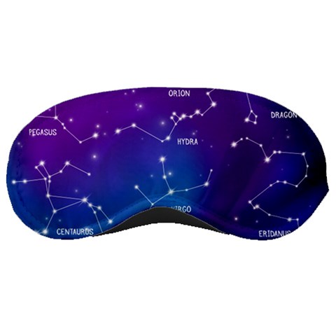 Realistic Night Sky With Constellations Sleeping Mask from ArtsNow.com Front