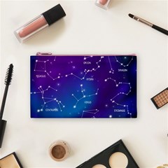 Realistic Night Sky With Constellations Cosmetic Bag (Small) from ArtsNow.com Front