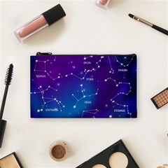 Realistic Night Sky With Constellations Cosmetic Bag (Small) from ArtsNow.com Front