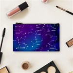 Realistic Night Sky With Constellations Cosmetic Bag (Small)
