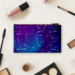 Realistic Night Sky With Constellations Cosmetic Bag (Small) from ArtsNow.com Back