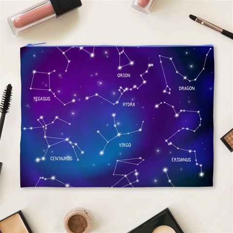 Realistic Night Sky With Constellations Cosmetic Bag (XL) from ArtsNow.com Front