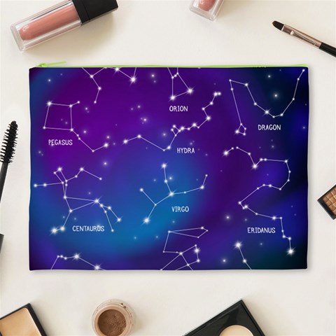 Realistic Night Sky With Constellations Cosmetic Bag (XL) from ArtsNow.com Front