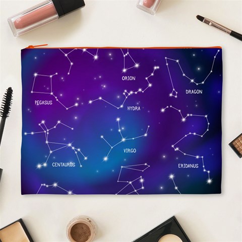 Realistic Night Sky With Constellations Cosmetic Bag (XL) from ArtsNow.com Front