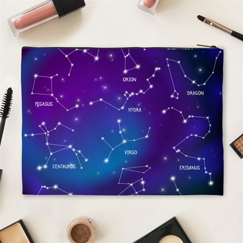 Realistic Night Sky With Constellations Cosmetic Bag (XL) from ArtsNow.com Back
