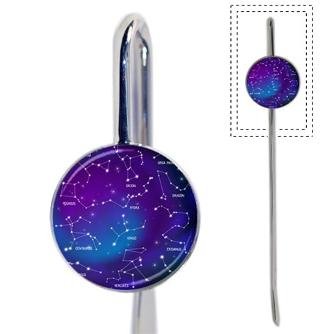 Realistic Night Sky With Constellations Book Mark from ArtsNow.com Front
