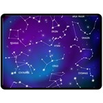 Realistic Night Sky With Constellations Fleece Blanket (Large)