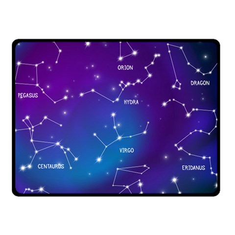 Realistic Night Sky With Constellations Fleece Blanket (Small) from ArtsNow.com 50 x40  Blanket Front