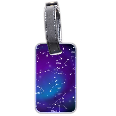 Realistic Night Sky With Constellations Luggage Tag (two sides) from ArtsNow.com Front