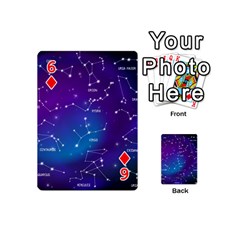 Realistic Night Sky With Constellations Playing Cards 54 Designs (Mini) from ArtsNow.com Front - Diamond6