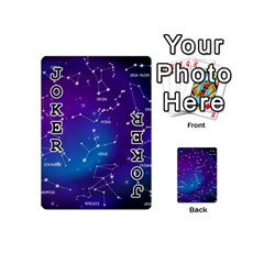 Realistic Night Sky With Constellations Playing Cards 54 Designs (Mini) from ArtsNow.com Front - Joker1