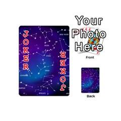 Realistic Night Sky With Constellations Playing Cards 54 Designs (Mini) from ArtsNow.com Front - Joker2