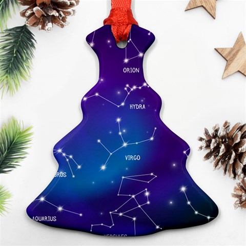 Realistic Night Sky With Constellations Ornament (Christmas Tree)  from ArtsNow.com Front