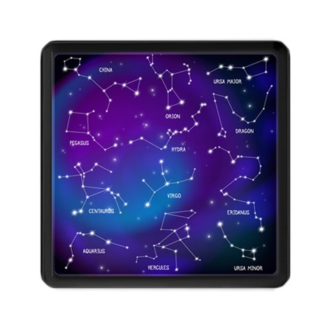 Realistic Night Sky With Constellations Memory Card Reader (Square) from ArtsNow.com Front