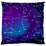 Realistic Night Sky With Constellations Large Cushion Case (Two Sides)