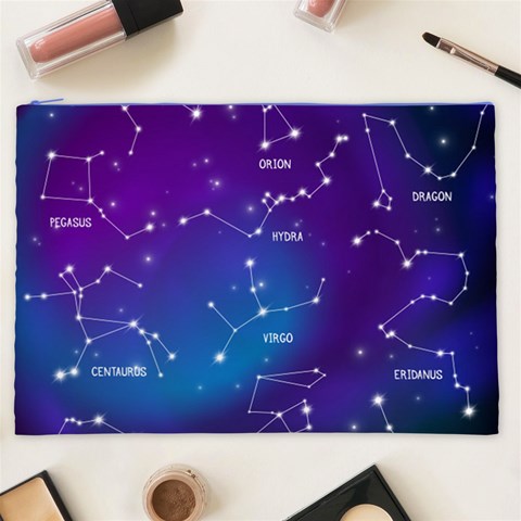 Realistic Night Sky With Constellations Cosmetic Bag (XXL) from ArtsNow.com Front
