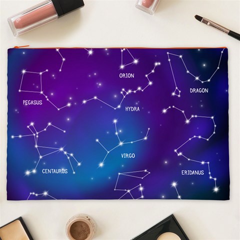 Realistic Night Sky With Constellations Cosmetic Bag (XXL) from ArtsNow.com Front