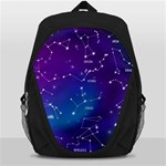 Realistic Night Sky With Constellations Backpack Bag