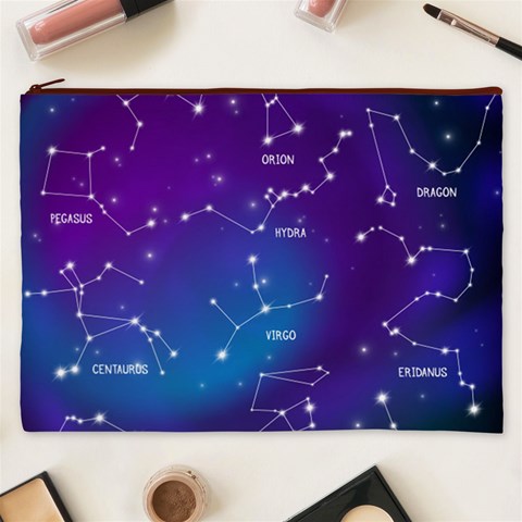 Realistic Night Sky With Constellations Cosmetic Bag (XXXL) from ArtsNow.com Front