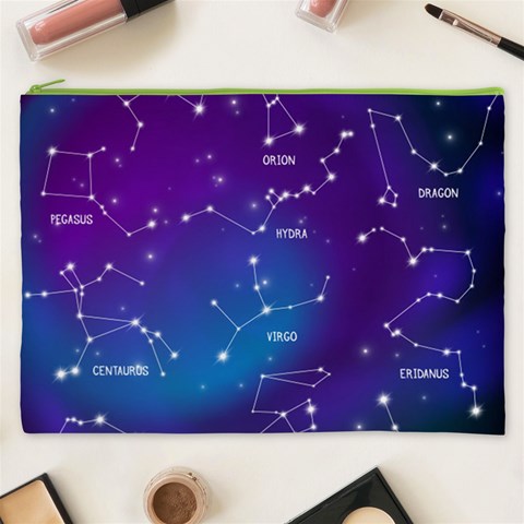 Realistic Night Sky With Constellations Cosmetic Bag (XXXL) from ArtsNow.com Front