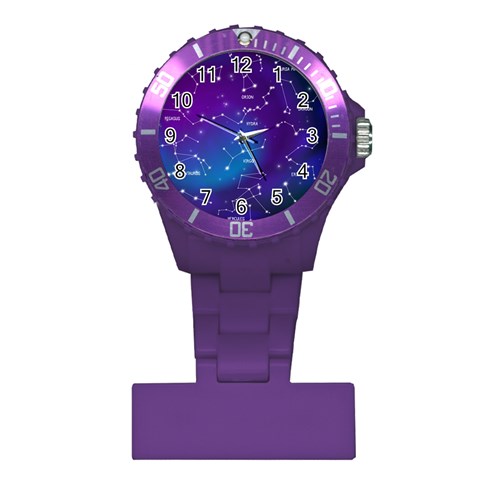 Realistic Night Sky With Constellations Plastic Nurses Watch from ArtsNow.com Front