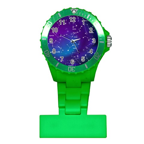 Realistic Night Sky With Constellations Plastic Nurses Watch from ArtsNow.com Front