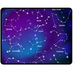 Realistic Night Sky With Constellations Two Sides Fleece Blanket (Medium)