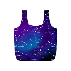 Realistic Night Sky With Constellations Full Print Recycle Bag (S) from ArtsNow.com Front