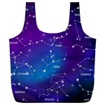 Realistic Night Sky With Constellations Full Print Recycle Bag (XL)