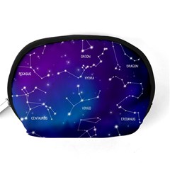 Realistic Night Sky With Constellations Accessory Pouch (Medium) from ArtsNow.com Back