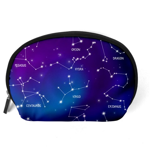 Realistic Night Sky With Constellations Accessory Pouch (Large) from ArtsNow.com Back